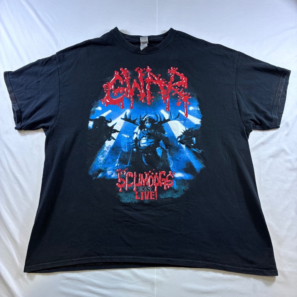 GWAR Scumdogs 30th Anniversary Tour Shirt 2021 Black Gildan 2XL Concert Tee